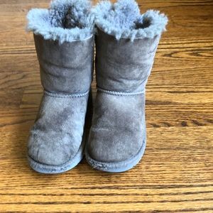 Uggs size 11 Gray with blue detail